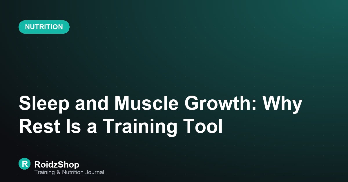 Sleep and Muscle Growth: Why Rest Is a Training Tool