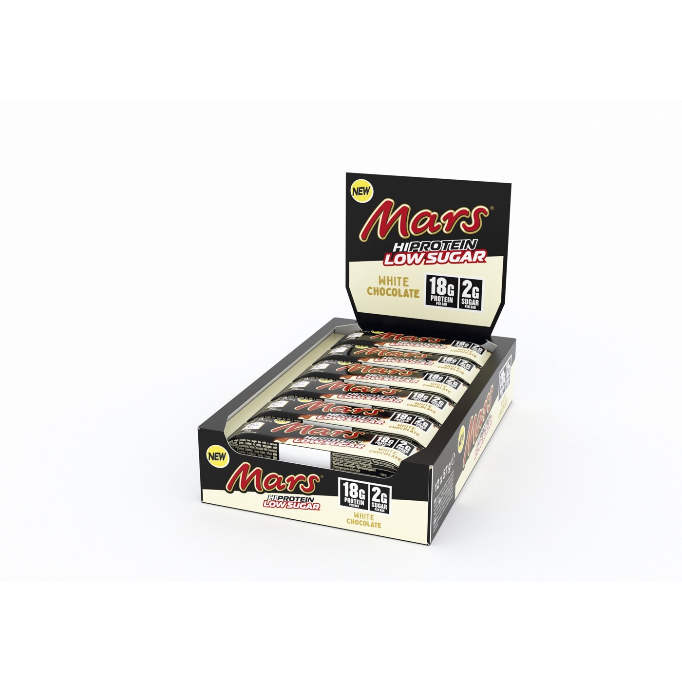 SNICKERS® White Choc HiProtein Low Sugar Bars | 12 x 57g